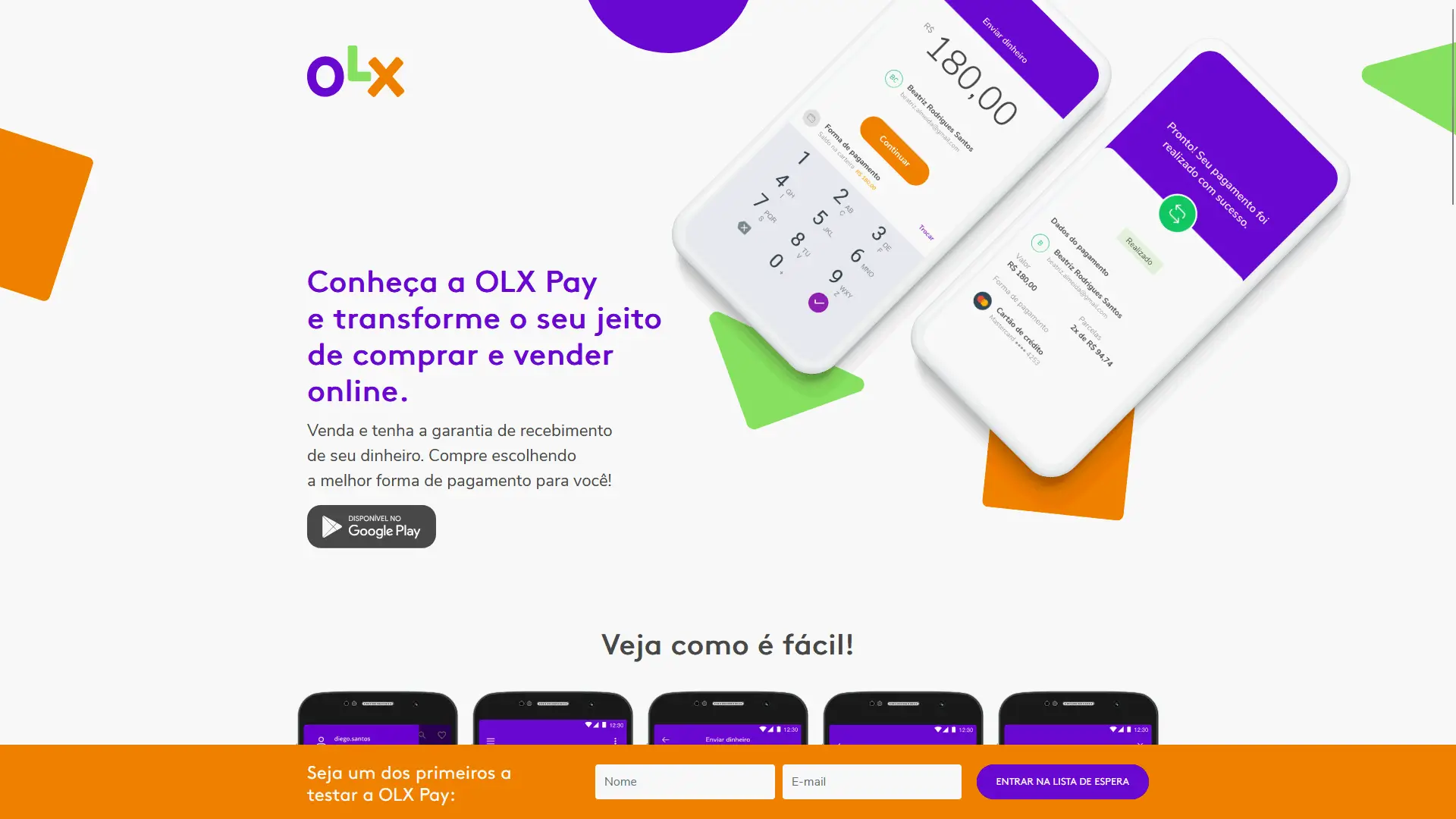 Landing Page OLX