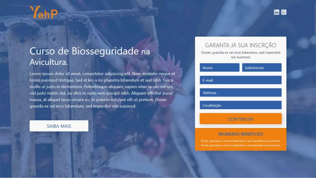Landing Page Yahp